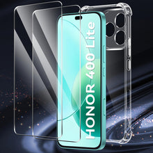 Carica l'immagine nel visualizzatore di Gallery, FLLAO Cover Compatibile con Honor 400 Lite 5G con 2 Vetro Temperato [Protezione Fotocamera] Anti Ingiallimento Antiurto 