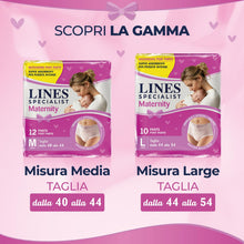 Carica l'immagine nel visualizzatore di Gallery, Lines Specialist Maternity, Mutandine Assorbenti Lines Maternity Post Parto, con Supporto Dell'Addome e Assorbenza Rapid