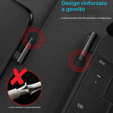 Carica l'immagine nel visualizzatore di Gallery, Techgear - Cavo USB C (90 gradi), colore nero