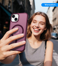 Carica l'immagine nel visualizzatore di Gallery, Vansdon Cover Magnetica per iPhone 13 / 14 con 1 Pezzi Vetro Temperato