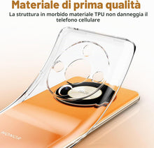 Carica l'immagine nel visualizzatore di Gallery, Captor Cover Honor Magic 6 Lite, Custodia Trasparente in Silicone TPU Morbido, Sottile, Anti-Graffio, Protezione Fotocam