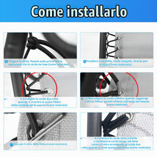 Carica l'immagine nel visualizzatore di Gallery, corda elastica per sdraio Universale 4 pezzi (2x2,2m+2x1,4m) per zero gravity pieghevole sdraio da giardino, La corda co