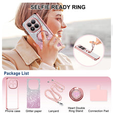 Carica l'immagine nel visualizzatore di Gallery, Tawarror Glitter Cover per Xiaomi Redmi Note 15 Pro 5G(Non per 4G), Custodia per cellulari zincate Silicone, con Double 