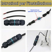 Carica l'immagine nel visualizzatore di Gallery, Connettore per cavo esterno, CTRICALVER scatola di giunzione impermeabile, per cavo esterno per manicotto IP68 impermeab