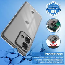 Carica l'immagine nel visualizzatore di Gallery, Captor Cover Trasparente per Motorola Moto G84 5G, Custodia TPU in Silicone Flessibile Morbida e Sottile, Alta Qualità c