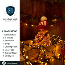 Carica l'immagine nel visualizzatore di Gallery, Avoalre Luci di Natale 1000 LEDs 25M, Catena Luminosa 8 Modalità Impermeabile IP44 Luci Albero di Natale Decorative per Interno Esterno Natale Atmosfera Romantica Camera Festa Nozze, Bianco Caldo