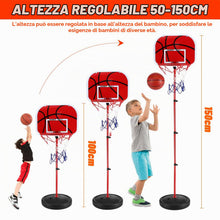 Carica l'immagine nel visualizzatore di Gallery, Gowkeey Canestro Bambini,Canestri da Basket Indoor e Outdoor