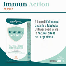 Carica l'immagine nel visualizzatore di Gallery, ERBA VITA Immun Action Capsule integratore alimentare a base di Echinacea, Tabebuia e Uncaria che supportano le naturali