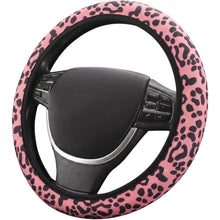 Carica l'immagine nel visualizzatore di Gallery, Coprivolante Auto Universale 38cm Rosa, Protezione Volante Antiscivolo e Traspirante in Microfibra Elastica, Accessori I