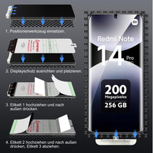 Carica l'immagine nel visualizzatore di Gallery, LK 2+2 Pezzi Pellicola Protettiva Compatibile con Xiaomi Redmi Note 14 Pro 5G e 2 Pezzi Fotocamera Vetro, Senza Bolle, H