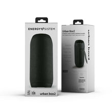 Carica l'immagine nel visualizzatore di Gallery, Energy Sistem Urban Box 2 Onyx - Altoparlante portatile da 10 W, TWS, Bluetooth 5.0, USB/microSD MP3 player, radio FM