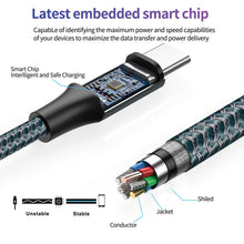 Carica l'immagine nel visualizzatore di Gallery, Cavo USB C [2Pezzi 2m] Cavo USB Tipo C Ricarica Rapida per iPhone,Galaxy