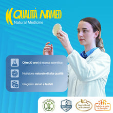 Carica l'immagine nel visualizzatore di Gallery, NAMED Sedanam Notte Integratore Alimentare con Melatonina 1 mg, Valeriana, Passiflora, Ashwagandha e Biancospino | Melat
