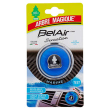 Carica l'immagine nel visualizzatore di Gallery, Arbre Magique BelAir, Profumatore Auto Liquido con Clip, Fragranza Sensation Marine, Profumazione Fresca e Pulita, Durat