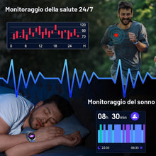 Carica l'immagine nel visualizzatore di Gallery, Atheewon Smartwatch Uomo Donna con Effettua o Risposta Chiamate, Blu
