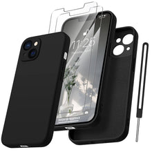 Carica l'immagine nel visualizzatore di Gallery, Qasyfanc Cover Compatibile con iPhone 13 (6,1”) Camera Protection, 2 Pellicola Vetro Temperato, Ultra Custodia Fodera in