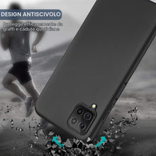 Carica l'immagine nel visualizzatore di Gallery, Cover Compatible with Samsung Galaxy A12 / M12 + 2 pellicole di protezione schermo in vetro schermato, cover in silicone