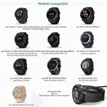 Carica l'immagine nel visualizzatore di Gallery, Caricatore Compatibile con Gar-min Fenix 7 7S 7X, 6 6S 6X Pro, Fenix 5 5S 5X Plus, Forerunner 935 945 745 45 45S 245, Ap