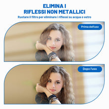 Carica l'immagine nel visualizzatore di Gallery, Filtro polarizzatore CPL, 52mm Clip-on Filtro Polarizzatore Circolare, Filtro CPL Universale, Obiettivo per Telefono Cel