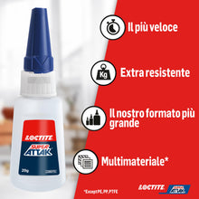 Carica l'immagine nel visualizzatore di Gallery, Loctite Super Attak XXL, Colla liquida multimateriale, 20 g