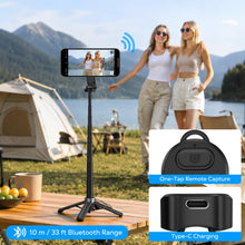 Carica l'immagine nel visualizzatore di Gallery, MoKo Bastone Selfie Magnetico Treppiede Con Telecomando Per iPhone, Android