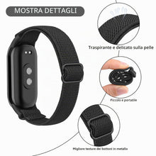 Carica l'immagine nel visualizzatore di Gallery, Vancle Cinturino per Xiaomi Mi Band 8 &amp; Mi Band 9 Orogolio, Elastico Sport Cinturini in Nylon per Xiaomi Mi Smart Band 8