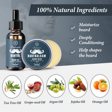Carica l'immagine nel visualizzatore di Gallery, Oukzon Kit Barba Uomo, 10 in 1 Idee Regalo Uomo Natale Set Cura Barba