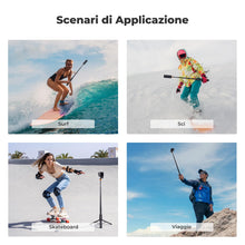 Carica l'immagine nel visualizzatore di Gallery, K&amp;F CONCEPT Treppiede e Palo Selfie Invisibile Telescopico 120cm