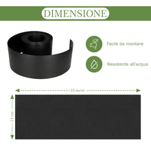 Carica l'immagine nel visualizzatore di Gallery, GARDENIX TapeBORDER - Bordo flessibile per aiuole in plastica, lunghezza 10 m, altezza 14 cm, colore nero