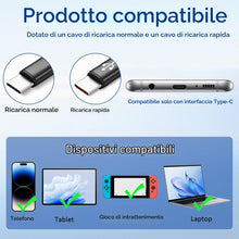 Carica l'immagine nel visualizzatore di Gallery, 2 In 1 Cavo Di Ricarica Rapida Da USB A Typ-C, Cavo Dati Multi-Tipo-C In Nylon 1,2 M, Caricabatterie Typ-C Con Doppio Sp