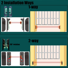 Carica l'immagine nel visualizzatore di Gallery, Fotocellule Universali Orientabili 180° per Porta Automatica Cancello Garage AC/DC 12-24V Impermeabile Infrarossi Modula