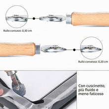Carica l'immagine nel visualizzatore di Gallery, 4 Pezzi Attrezzi Di Schermo Rotolamento, Rotella per Zanzariere, Attrezzo per rullo vaglio con gancio adatto, Zanzariera
