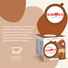 Carica l'immagine nel visualizzatore di Gallery, Gimoka - Compatibile Per Nescafé - Dolce Gusto - 48 Capsule - Gusto NOCCIOLINO - Made In Italy - 3 Confezioni Da 16 Caps