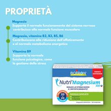 Carica l'immagine nel visualizzatore di Gallery, Nutri'Magnesium 300+ - Magnesio, Vitamine B ed E, 160 Compresse