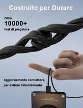 Carica l'immagine nel visualizzatore di Gallery, 1,8M 3A 25W Cavo USB Type C per Samsung, Ricarica Rapida Nero