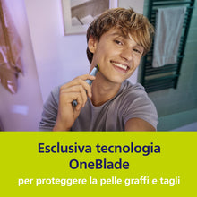 Carica l'immagine nel visualizzatore di Gallery, Lames de Rechange - PHILIPS - QP225/50 OneBlade - Compatibles Tous Manches, Anti-Friction, 4 Mois d'Utilisation, Étanche