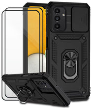 Carica l'immagine nel visualizzatore di Gallery, Cover per Samsung galaxy A13 5G / A04s con Vetro Temperato Custodia con Scorrevole Protezione Fotocamera Custodia Rotant