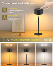 Carica l'immagine nel visualizzatore di Gallery, Lampada da tavolo senza fili a batteria, dimmerabile, piccola
