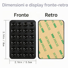 Carica l'immagine nel visualizzatore di Gallery, 4 Pezzi Supporto Cellulare A Ventouse In Silicone Antiscivolo, Con Retro Adesivo, Compatibile Con Tutti I Modelli Di Sma