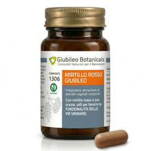 Carica l'immagine nel visualizzatore di Gallery, Integratore 100% naturale con MIRTILLO ROSSO E UVA URSINA - utili per la funzionalità delle vie urinarie, con BETULLA - 