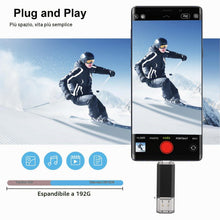 Carica l'immagine nel visualizzatore di Gallery, RAOYI Chiavetta USB C 128GB Pendrive 2-IN-1 USB 3.0 Nero U650