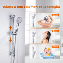 Carica l'immagine nel visualizzatore di Gallery, Ibergrif Supporto Soffione Doccia per Saliscendi 18-25 mm, Argento M20404