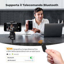 Carica l'immagine nel visualizzatore di Gallery, K&amp;F CONCEPT Bastone Selfie 175cm, Treppiede per Smartphone con Telecomando