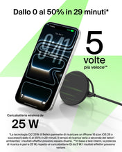 Carica l'immagine nel visualizzatore di Gallery, Belkin UltraCharge Chargeur Magnétique Qi2 25 W, Chargeur Sans Fil Rapide, MagSafe Avec Technologie De Refroidissement P