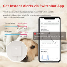 Carica l'immagine nel visualizzatore di Gallery, SwitchBot Termometro Igrometro Ambiente - Umidità e Temperatura Interno Bluetooth per Casa, Sensore di Rugiada/VPD/Umidi