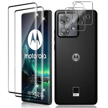 Carica l'immagine nel visualizzatore di Gallery, Vanrain Vetro Temperato per Motorola Edge 40 Neo, 2+2 Pezzi Curva 3D Pellicola Vetro e Fotocamera Protettivo, Durezza 9H