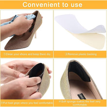 Carica l'immagine nel visualizzatore di Gallery, 2 Paia Riempitivi Scarpe Unisex Grandi Inserti Regolabili, Fodera con Impugnatura sul Tallone, Cuscinetti Poggiapiedi Ad