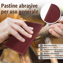 Carica l'immagine nel visualizzatore di Gallery, BokWin 6 pezzi 3M Scotch Brite 7447 di grado molto fine per uso generico, 200 x 125 mm, rosso