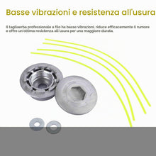 Carica l'immagine nel visualizzatore di Gallery, Testina Decespugliatore Universale, 2 Pezzi Alluminio Testa Decespugliatore, Testine per Tagliaerba in con 8 Linee, Test