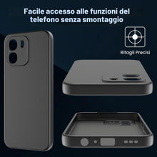 Carica l'immagine nel visualizzatore di Gallery, Cover per OPPO A6/A6X/A6T Pro 4G/5G + 2 Pezzi Vetro Temperato, Custodia Protettiva Morbida in Silicone TPU Anticaduta e 